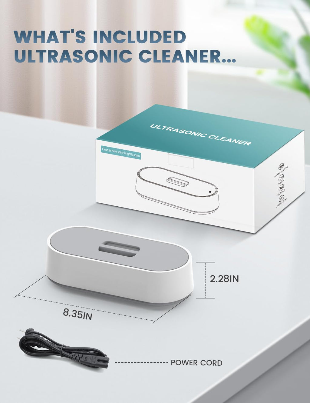 BUYJON® Ultrasonic Cleaner