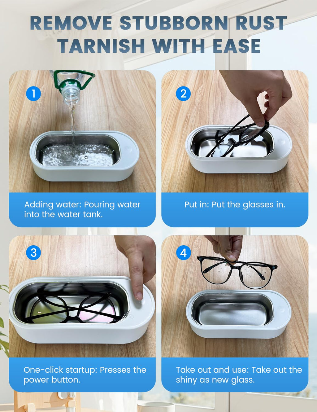 BUYJON® Ultrasonic Cleaner