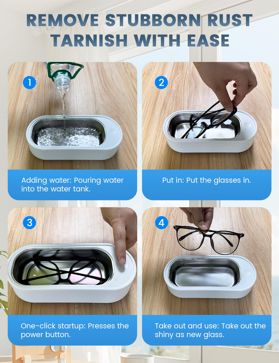 BUYJON® Ultrasonic Cleaner