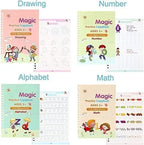 Magic Practice Copybook - (4 Book + 10 Refill) (A-127)