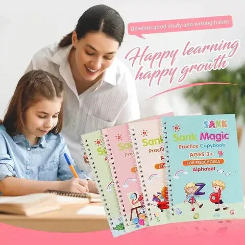 Magic Practice Copybook - (4 Book + 10 Refill) (A-127)