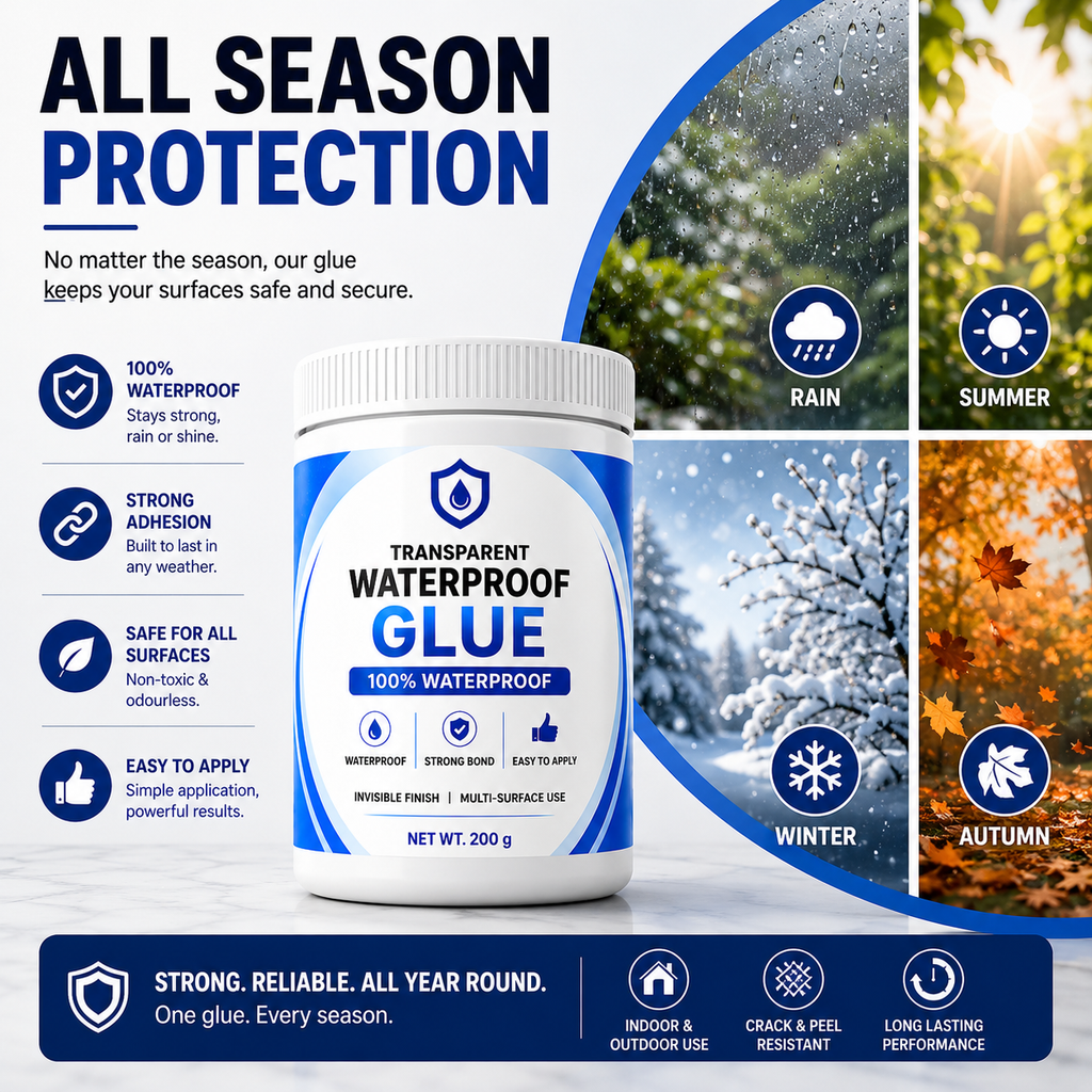 Buyjon™ - Transparent Waterproof Glue + Free Brush © ( BUY 1 GET 1 FREE )
