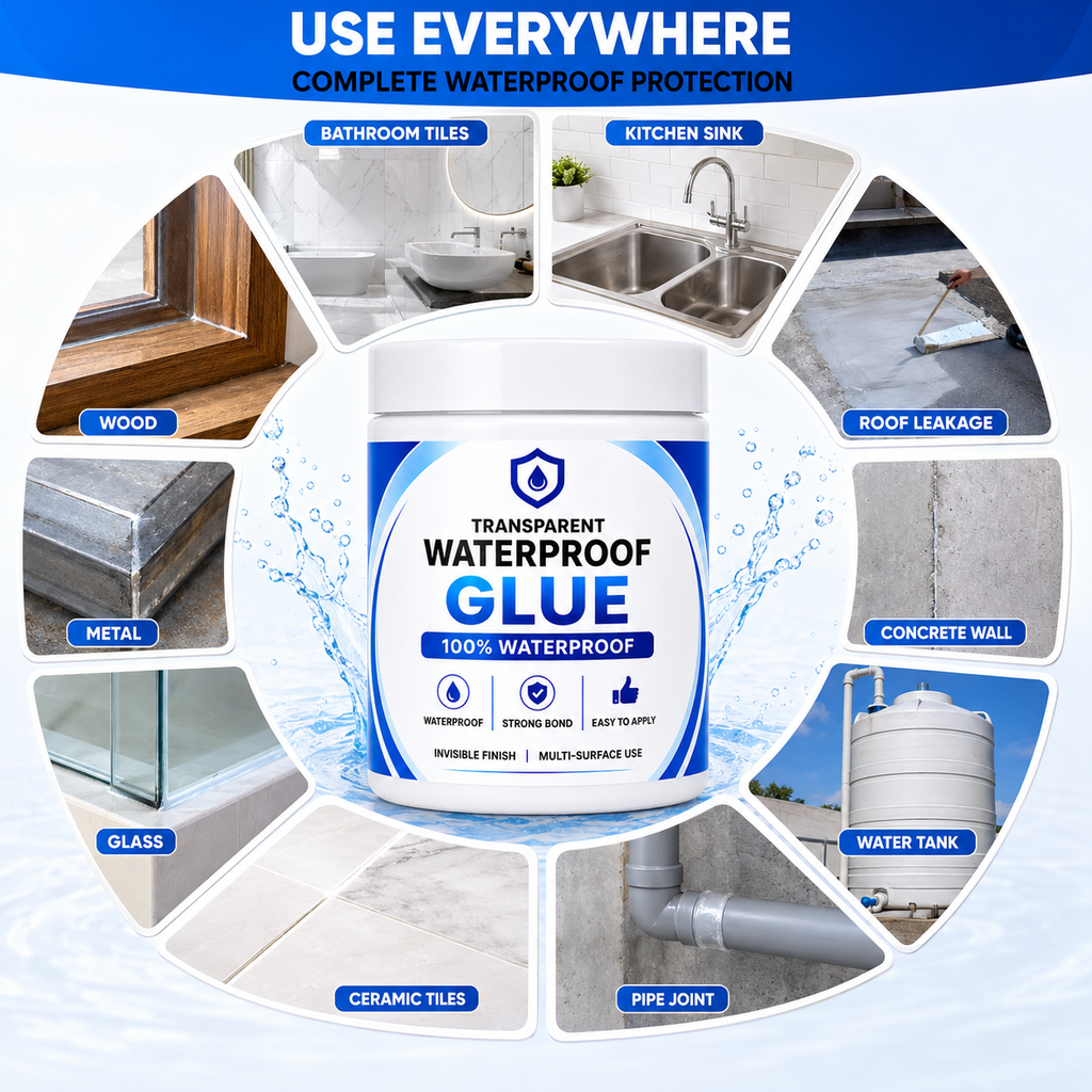 Buyjon™ - Transparent Waterproof Glue + Free Brush © ( BUY 1 GET 1 FREE )